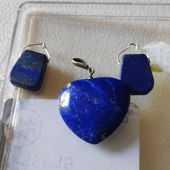 ππMagnificent!/Lapis lazuli pendant setππ - Picture 2 of 8